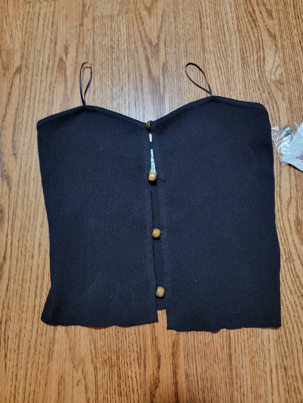 Song of Style Black Strapless Crop Top